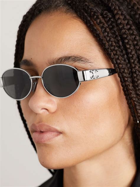 celine sunglasses silver